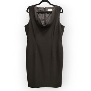 Calvin Klein black classic shift dress size 14